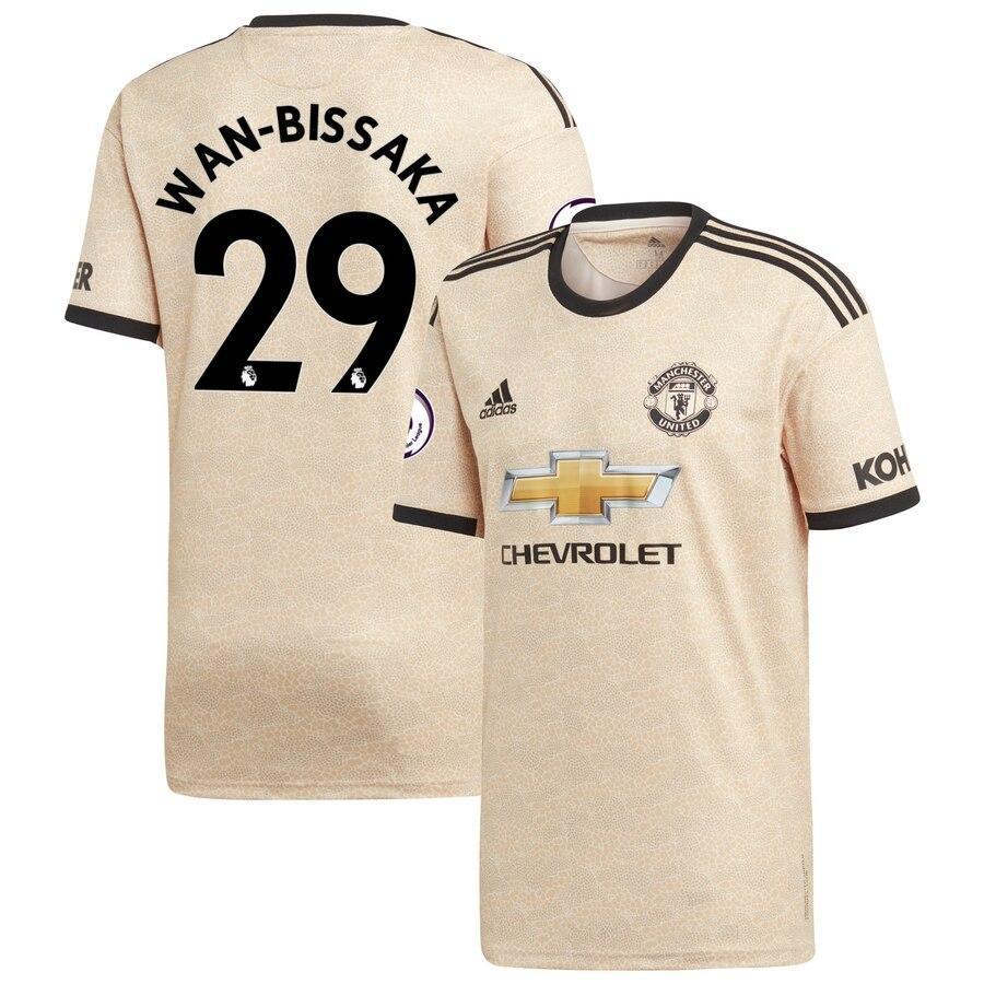 Aaron Wan-Bissaka Manchester United adidas 2019/20 Away Replica Player Kow Jersey - Tan