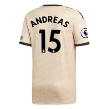 Load image into Gallery viewer, Andreas Pereira Manchester United adidas 2019/20 Away Replica Player Kow Jersey - Tan