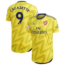 Load image into Gallery viewer, Alexandre Lacazette Arsenal adidas 2019/20 Away Authentic Player Kow Jersey – Yellow