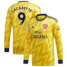 Load image into Gallery viewer, Alexandre Lacazette Arsenal adidas 2019/20 Away Replica Player Long Sleeve Kow Jersey – Yellow