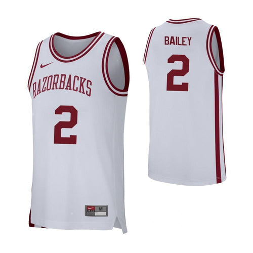 Adrio Bailey Arkansas Razorbacks Basketball Kow Jersey - White