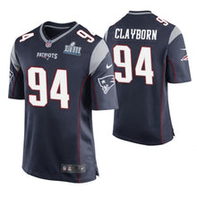 Load image into Gallery viewer, Adrian Clayborn New England Patriots Super Bowl LIII Game Kow Jersey